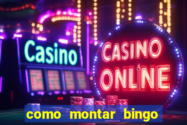 como montar bingo brinquedos toia